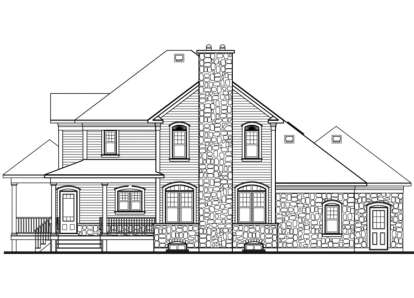 Farmhouse House Plan #034-00038 Elevation Photo