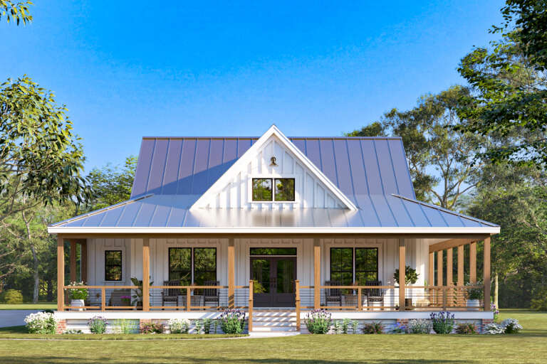Modern Farmhouse Plan - 1,681 Square Feet, 3 Bedrooms, 2 Bathrooms ...