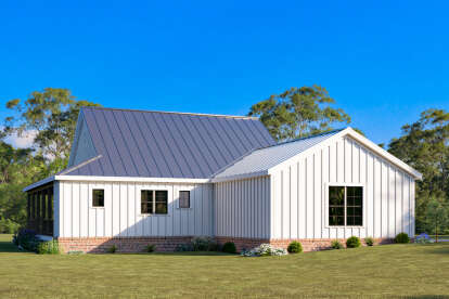 Modern Farmhouse House Plan #009-00417 Elevation Photo
