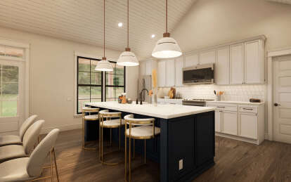 Modern Farmhouse House Plan #009-00417 Additional Photo