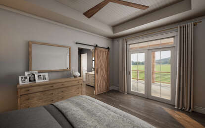 Modern Farmhouse House Plan #009-00417 Additional Photo