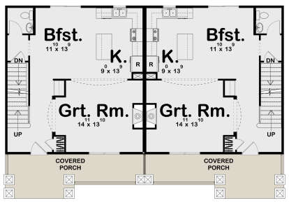 Main Floor  for House Plan #963-01068
