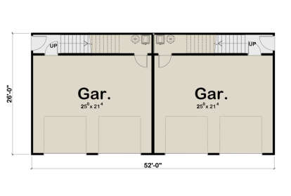 First Floor for House Plan #963-01069