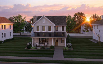 Modern Farmhouse House Plan #963-01071 Elevation Photo