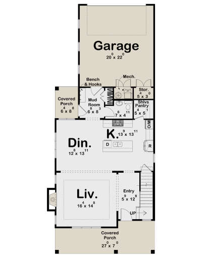 Main Floor  for House Plan #963-01071
