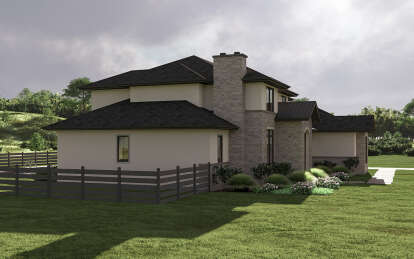 Modern Transitional House Plan #963-01072 Elevation Photo