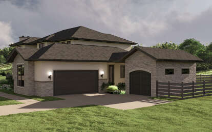Modern Transitional House Plan #963-01072 Elevation Photo