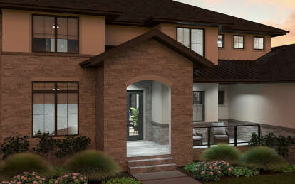 Modern Transitional House Plan #963-01072 Elevation Photo