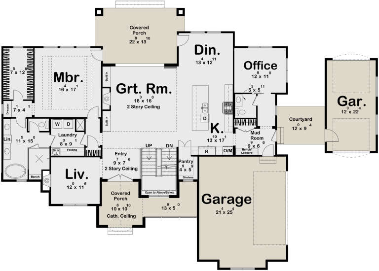 House Plan House Plan #31905 Drawing 1