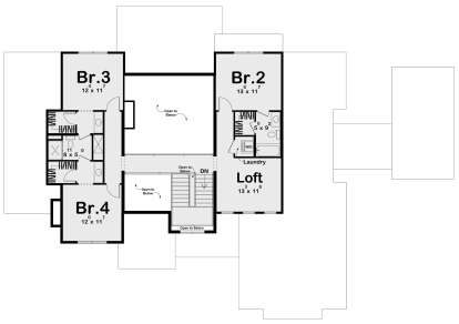 Second Floor for House Plan #963-01072