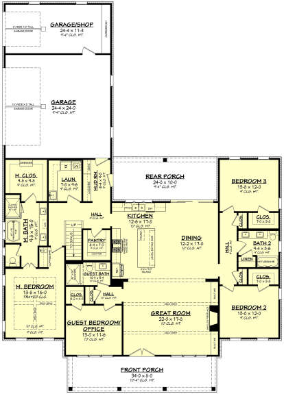 Main Floor  for House Plan #041-00370