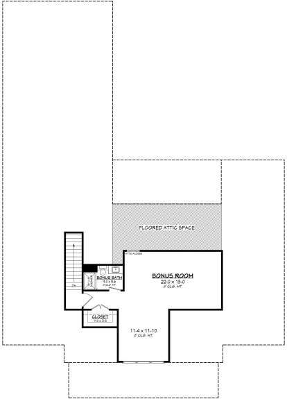 Bonus Room for House Plan #041-00370