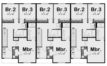 Second Floor for House Plan #963-01076