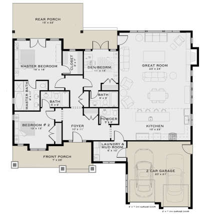 Main Floor  for House Plan #5984-00016