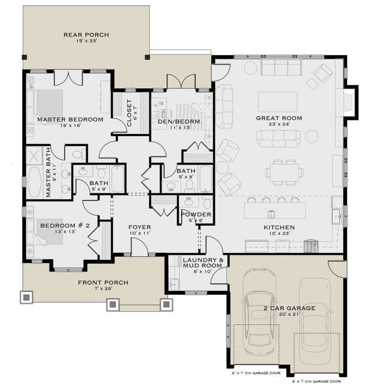 House Plan House Plan #31911 Drawing 1