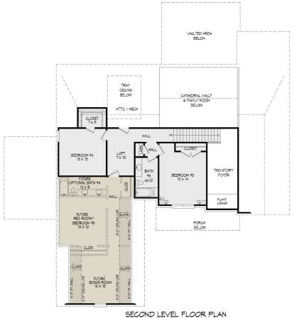 Second Floor for House Plan #940-01190