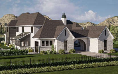 Modern Transitional House Plan #963-01077 Elevation Photo
