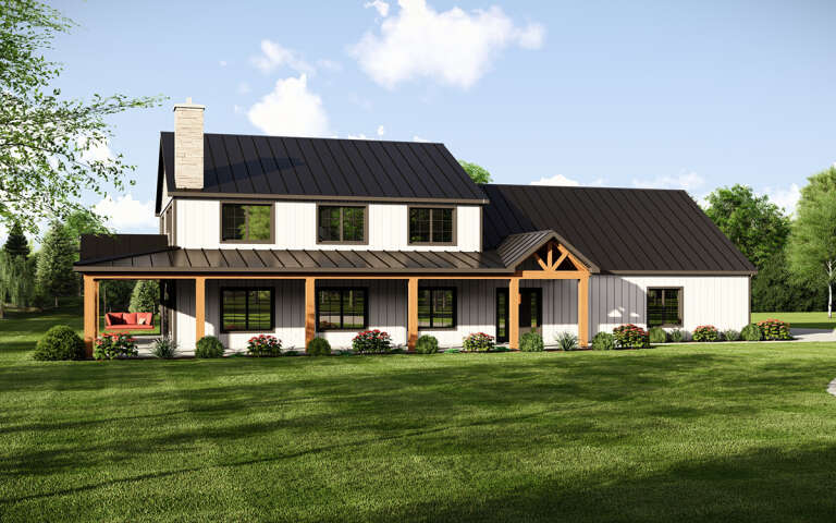 House Plan House Plan #31918 Angled Front Elevation