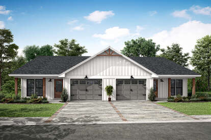 Modern Farmhouse House Plan #041-00371 Elevation Photo