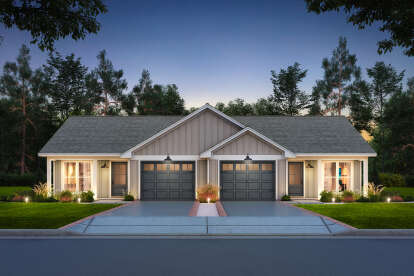Modern Farmhouse House Plan #041-00372 Elevation Photo