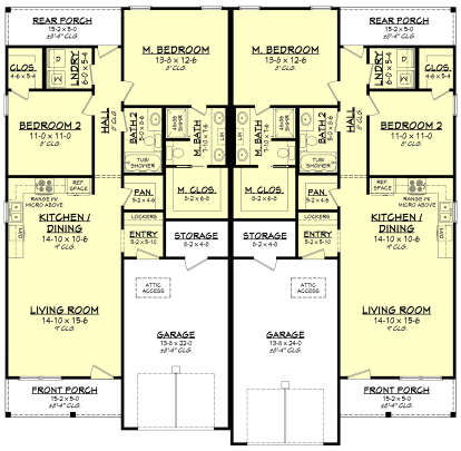 Main Floor  for House Plan #041-00372