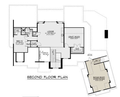 Second Floor for House Plan #5032-00313