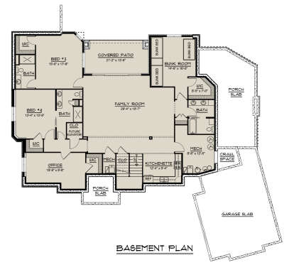 Basement for House Plan #5032-00313
