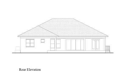 Contemporary House Plan #207-00153 Elevation Photo