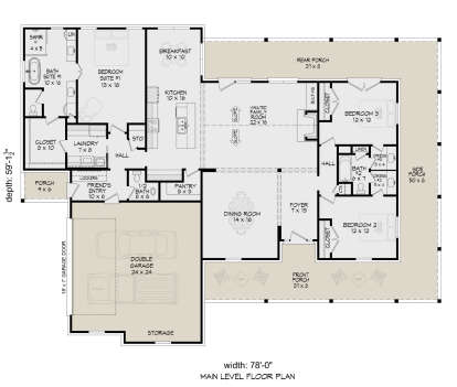 Main Floor  for House Plan #940-01193