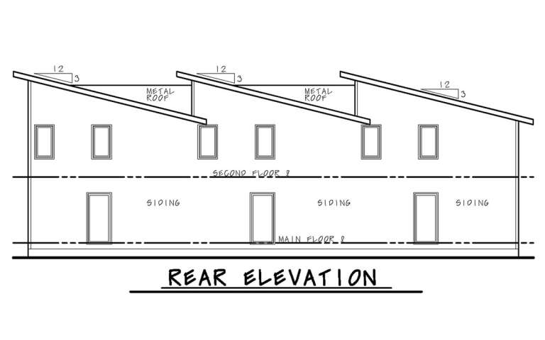 Modern Triplex Plan - 1,277 Square Feet, 3 Bedrooms, 2.5 Bathrooms ...