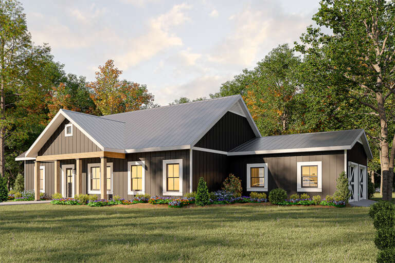 House Plan House Plan #31931 Angled Front Elevation