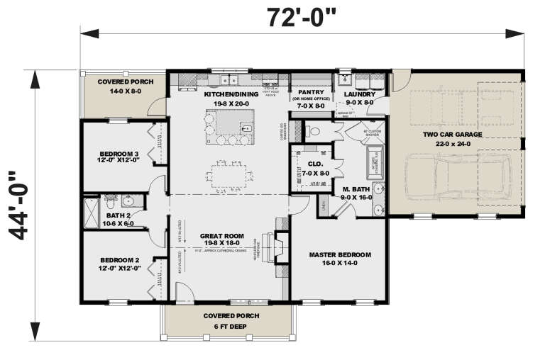 House Plan House Plan #31931 Drawing 1