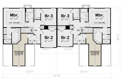Second Floor for House Plan #402-01831