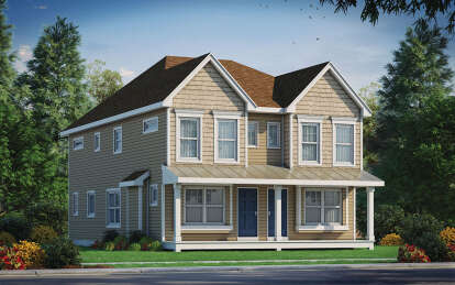 Traditional House Plan #402-01833 Elevation Photo