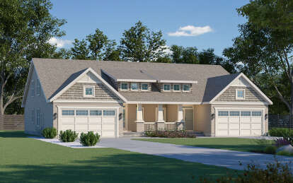 Craftsman House Plan #402-01834 Elevation Photo