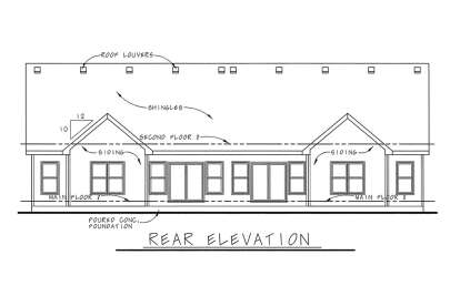 Craftsman House Plan #402-01834 Elevation Photo