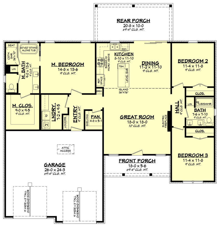 House Plan House Plan #31937 Drawing 1
