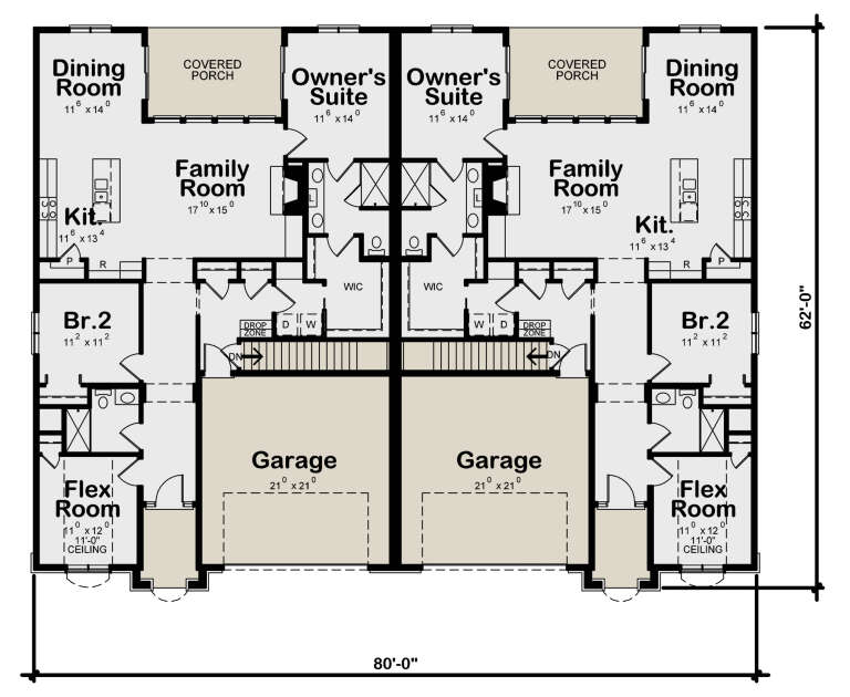 House Plan House Plan #31938 Drawing 1