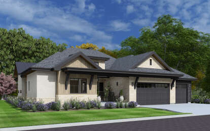 Craftsman House Plan #425-00055 Elevation Photo