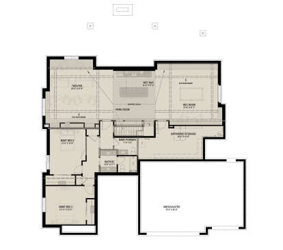 Basement for House Plan #425-00055