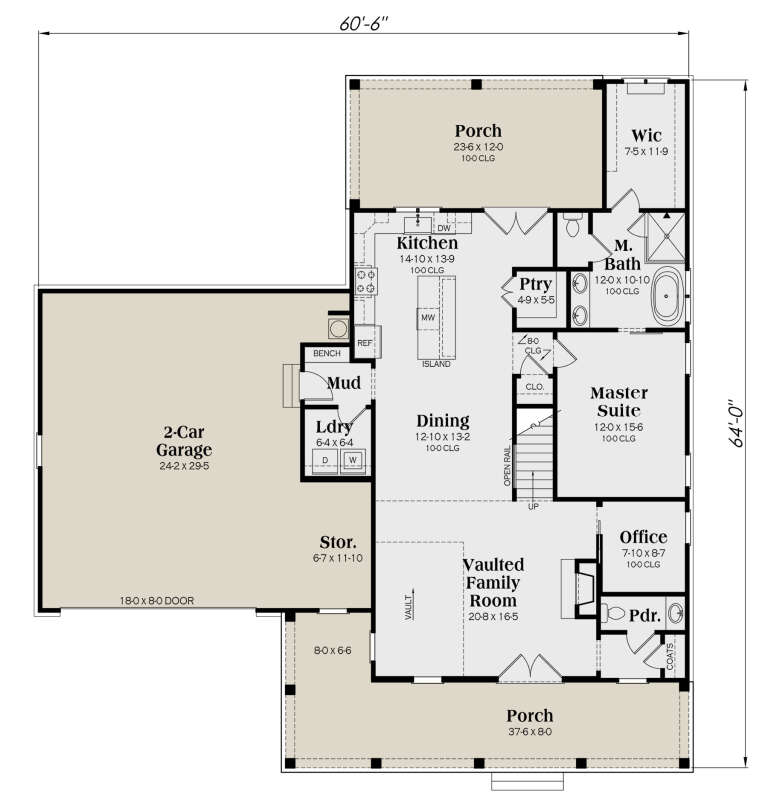 House Plan House Plan #31940 Drawing 1