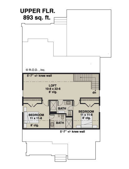 Second Floor for House Plan #098-00423