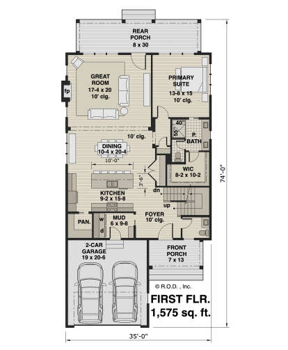 Main Floor  for House Plan #098-00426