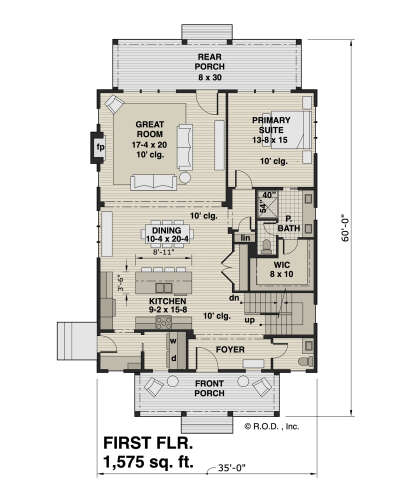 Main Floor  for House Plan #098-00428
