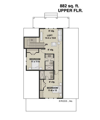 Second Floor for House Plan #098-00429