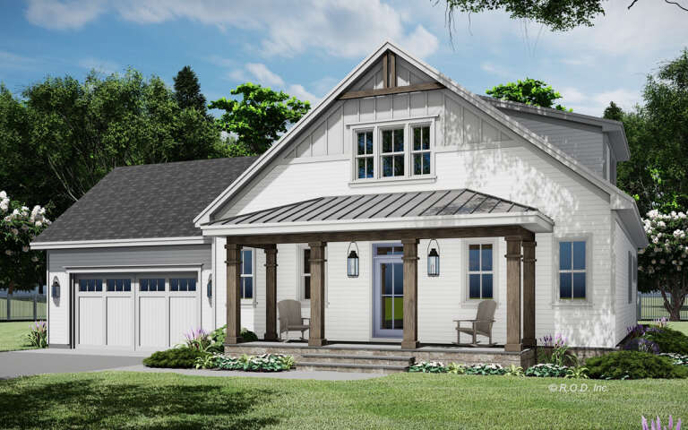 House Plan House Plan #31948 Angled Front Elevation