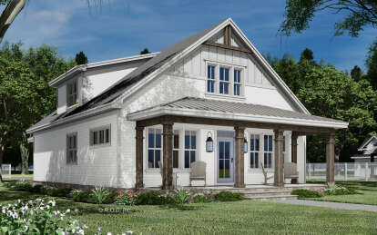 Modern Farmhouse House Plan #098-00430 Elevation Photo