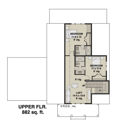 Second Floor for House Plan #098-00430
