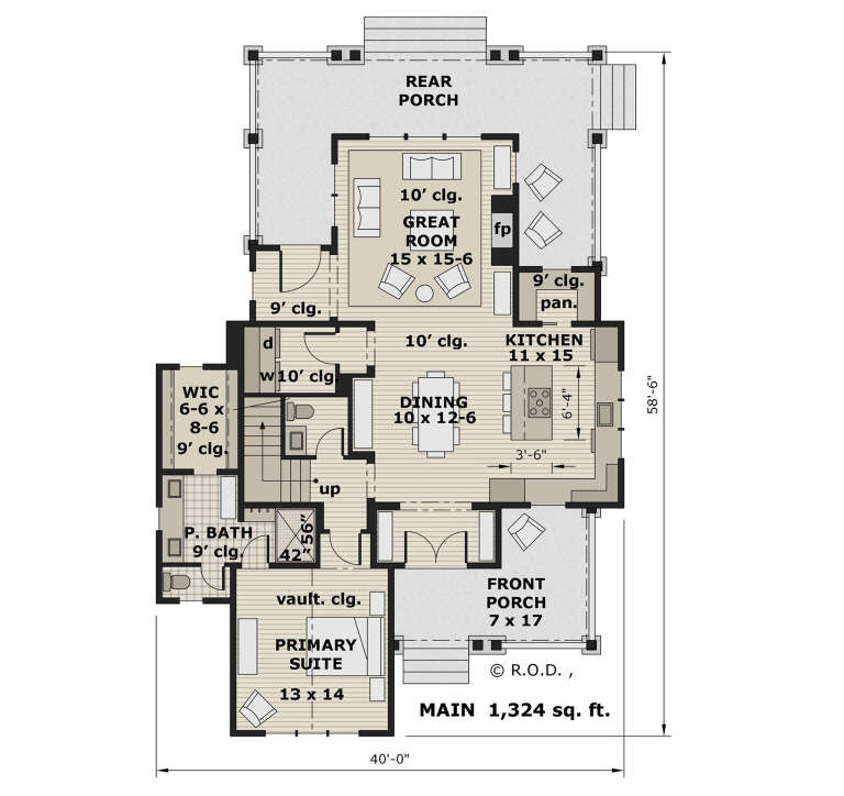 House Plan House Plan #31950 Drawing 1