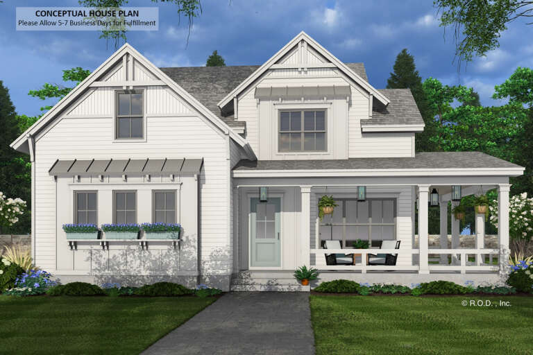 House Plan House Plan #31952 Front Elevation 